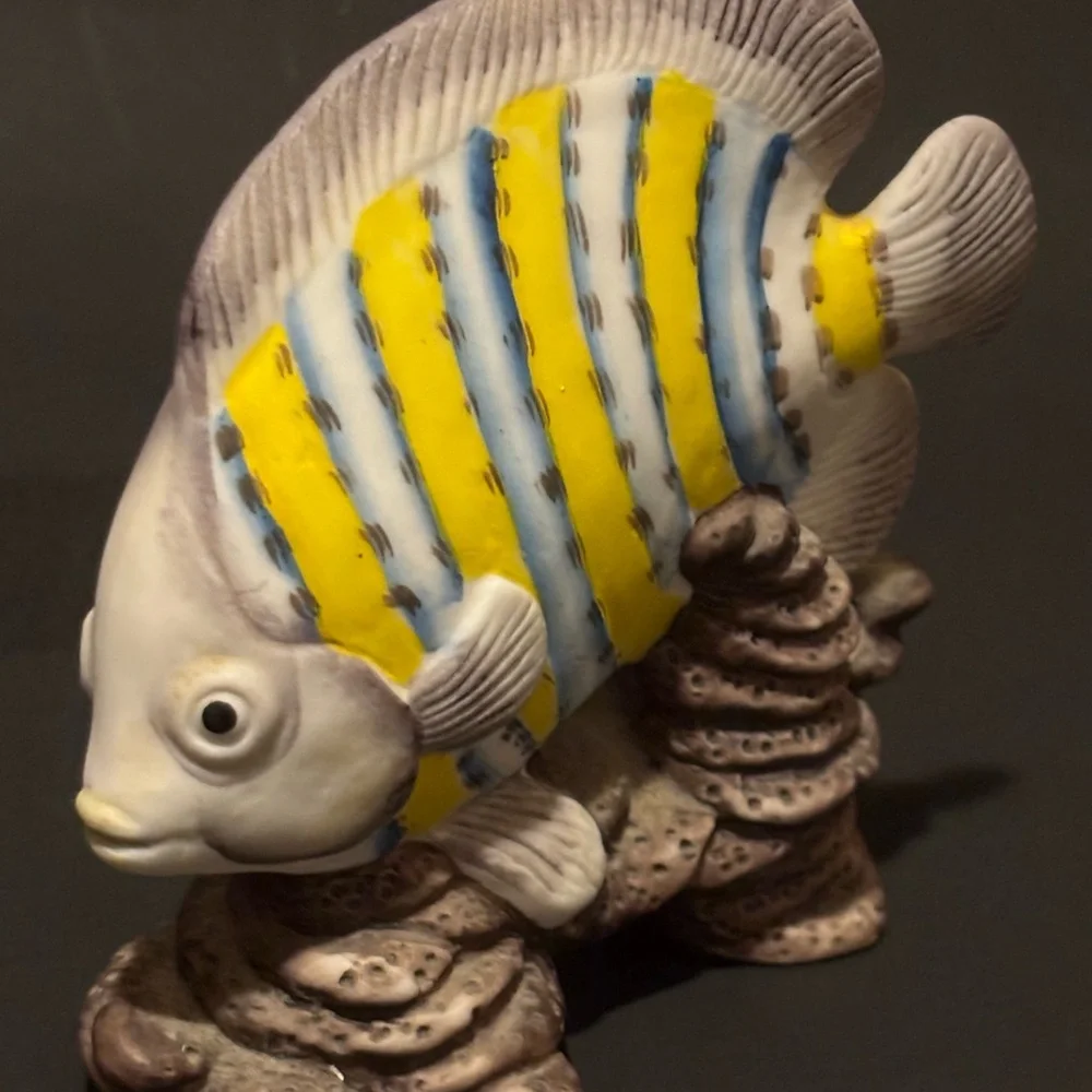 2 Fish Figurines Made in Taiwan